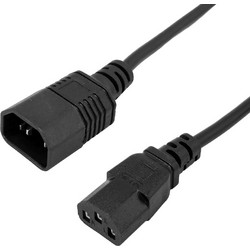 Powertech CAB-P053 Προέκταση Καλωδίου Τροφοδοσίας IEC C14 to IEC C13 1.5m