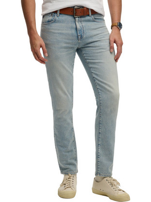 Superdry Ανδρικό Τζιν Παντελόνι Slim Εφαρμογή Γαλάζιο M7010888A-J7Z