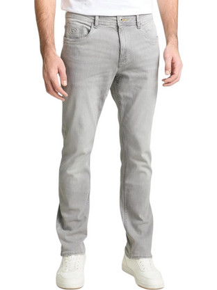Tom Tailor Ανδρικό Τζιν Παντελόνι Slim Εφαρμογή Γκρι 1047984-10218