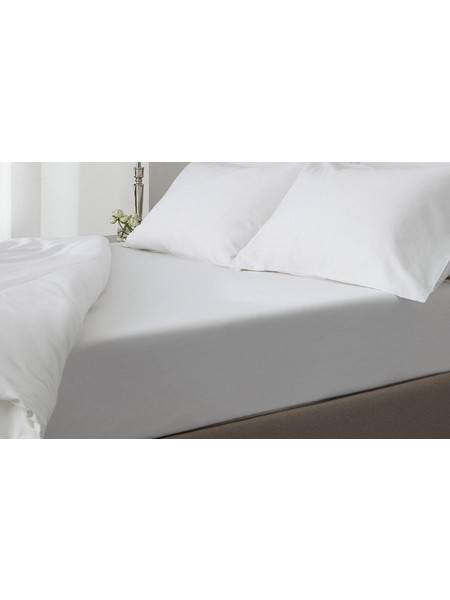 Blanc de Blanc Σετ Σεντόνια Μονά Βαμβακοσατέν 175x280 Plain Λευκό