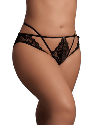 Le Desir Lena Γυναικείο Sexy Slip Αυτοκινήτου με Δαντέλα Μαύρο 7423522598542