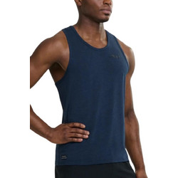 Saucony Stopwatch Singlet Ανδρικό Αθλητικό T-Shirt Navy Μπλε SAM800375-NVH