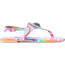 Kurt Geiger Δερμάτινα Γυναικεία Σανδάλια με Στρας Πολύχρωμα 4729169689-69