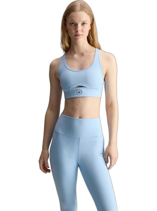 Adidas by Stella McCartney Αθλητικό Μπουστάκι με Μέτρια Στήριξη & Αφαιρούμενη Ενίσχυση Γαλάζιο JY8185