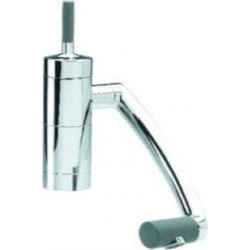 Macart Damixa BP04003 Μπαταρία Κουζίνας Πάγκου Διπλής Παροχής Σπαστή Ανάμεικτη Inox