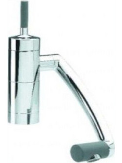 Macart Damixa BP04003 Μπαταρία Κουζίνας Πάγκου Διπλής Παροχής Σπαστή Ανάμεικτη Inox
