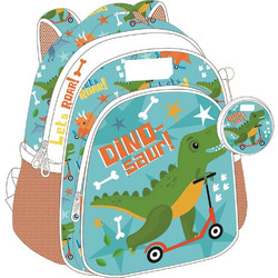 Must Dinosaur Scooter Σχολική Τσάντα Πλάτης Νηπιαγωγείου Πολύχρωμη 587302
