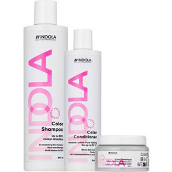 Indola Color Σετ Περιποίησης Μαλλιών Σαμπουάν 300ml + Conditioner 300ml + Μάσκα 250ml