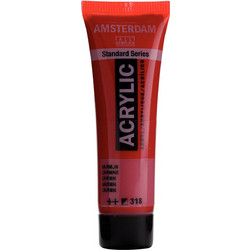 Royal Talens Amsterdam 318 Carmine Ακρυλικό Χρώμα Ζωγραφικής 20ml