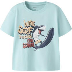 Name It Wave Surf Παιδικό T-Shirt Κοντομάνικο Γαλάζιο 13228225