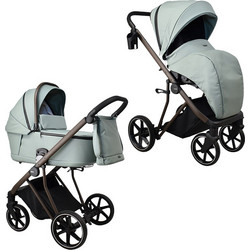 ibebe Next2 Eco Leather Καρότσι Μωρού 2 σε 1 Mint Green