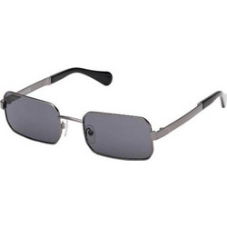 Max & Co MO0140 08A Ανδρικά Γυαλιά Ηλίου Ορθογώνια Μεταλλικά Ασημί με Μαύρο Φακό