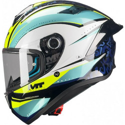 MT Targo S Outside B6 Gloss Black Yellow Κράνος Μηχανής Full Face 1450gr