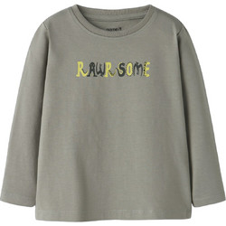 Name It Rawrsome Παιδικό T-Shirt Μακρυμάνικο Εκρού 13224978