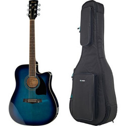Ibanez PF15ECE Transparent Blue Sunburst with Bag
