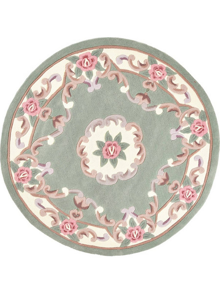 Theko Ming Χειροποίητο Χαλί Στρογγυλό 150cm TH-501-300 Green