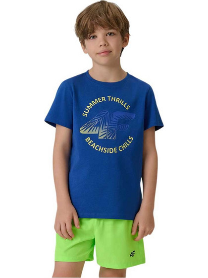 4F Παιδικό T-Shirt Κοντομάνικο Royal Blue 4FJWSS26TTSHM3284-36S