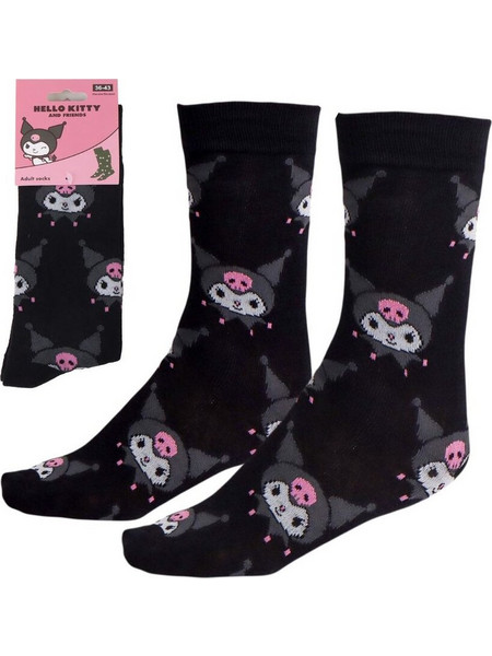 Hello Kitty Γυναικείες Κάλτσες Μαύρες με Σχέδια 6Pack 18445484544333