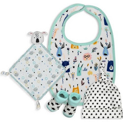 Interbaby Σετ Δώρου για Νεογέννητο Αγόρι Koala Λευκό Τιρκουάζ 4τμχ