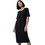 Billy's Fashion Midi Καλοκαιρινό Καθημερινό Φόρεμα Μεταξωτό Μαύρο 26068
