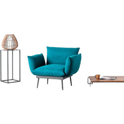 Πολυθρόνα Πετρόλ Wing Chair Jax Solo 8681875833287