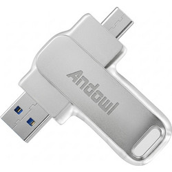 Andowl Q-UD16 16GB USB Stick 3.2 Gen 1 με USB-A & USB-C
