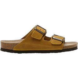 Genuins Γυναικεία Σανδάλια Suede Ανατομικά Κίτρινα G105998