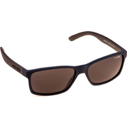 Arnette AN4185 218887 Ανδρικά Γυαλιά Ηλίου Τετράγωνα Κοκάλινα Μαύρα με Καφέ Φακό