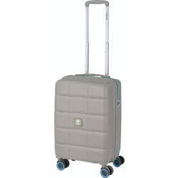 Dielle 210 Βαλίτσα Καμπίνας 55x36x20cm με 4 Ρόδες Γκρι