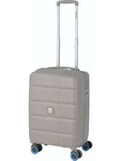 Dielle 210 Βαλίτσα Καμπίνας 55x36x20cm με 4 Ρόδες Γκρι