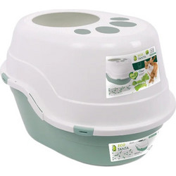 M-Pets Eco Tanta Τουαλέτα Γάτας Κλειστή Λευκή Πράσινη Μ52xΠ50xΥ48cm