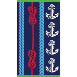 Sunshine Home Design 8 Πετσέτα Θαλάσσης Navy Μπλε 80x160cm 111-46-14