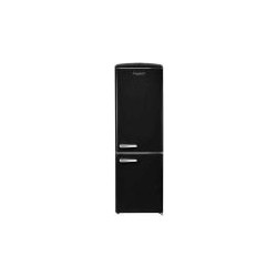 Frigelux CBNF29598RND Retro Ψυγειοκαταψύκτης 330lt No Frost Υ197.5xΠ65.4xΒ77.4cm Μαύρος