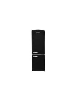 Frigelux CBNF29598RND Retro Ψυγειοκαταψύκτης 330lt No Frost Υ197.5xΠ65.4xΒ77.4cm Μαύρος