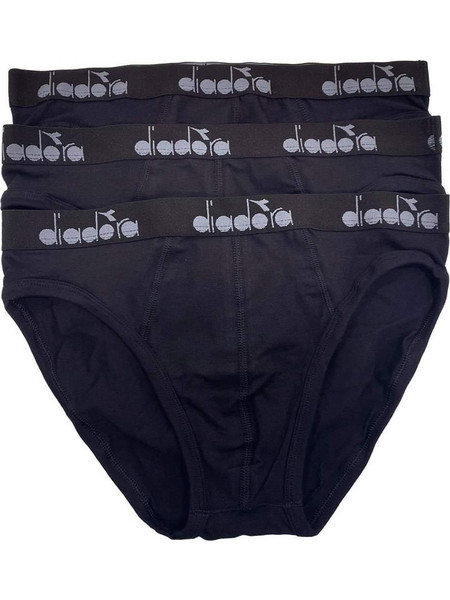 Diadora Ανδρικά Σλιπ Βαμβακερά Navy Μπλε 3Pack DUP5034