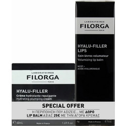 Filorga Hyalu-Filler Hydrating Cream 50ml + Hyalu-Filler Lip Balm 4gr