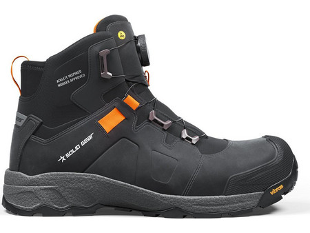 Solid Gear Vapor 3 Μποτάκια Ασφαλείας S3S Μαύρα Γκρι