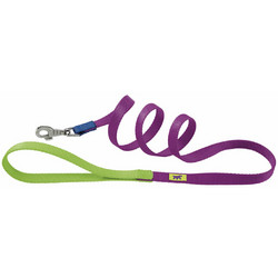 Ferplast Club Duo Color Λουρί Σκύλου 1.2m x 20mm Lime Μωβ