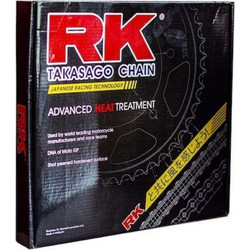 RK Σετ Αλυσίδα Χρυσή & Γρανάζια Κίνησης 37T 15T 428 HSB 106 Links για Sym VF 125 E4