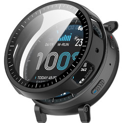 Techsuit Defense360 Pro Πλαστική Θήκη με Προστασία Οθόνης για Amazfit Active Max 49mm Μαύρη
