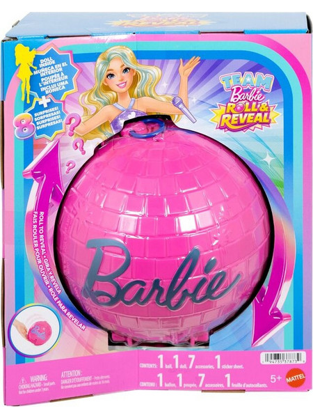 Mattel Barbie Team Roll & Reveal Μπάλα Έκπληξη Ποπ Σταρ