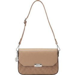 Bag to Bag Γυναικείο Τσαντάκι Χιαστί από Δερματίνη Nude με Στενό Λουρί BY-88182
