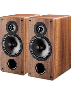 Indiana Line Tesi 261 Ζεύγος Ηχείων Hi-Fi Βιβλιοθήκης 120W 2 Δρόμων Walnut