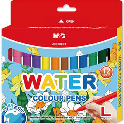 M&G Water Color Μαρκαδόροι Ζωγραφικής Σετ 12 Χρώματα