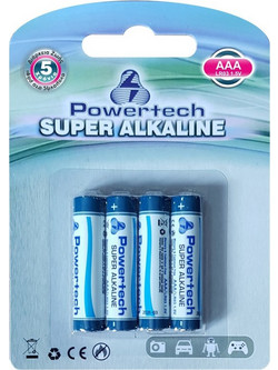 Powertech PT-157 Super Alkaline AAA 4τμχ