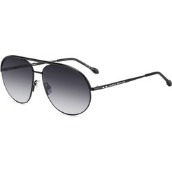 Isabel Marant IM0200S 807 Ανδρικά Γυαλιά Ηλίου Aviator Μεταλλικά Μαύρα με Μαύρο Φακό