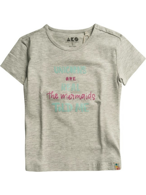 AKO Παιδικό T-Shirt Κοντομάνικο Γκρι 3256142