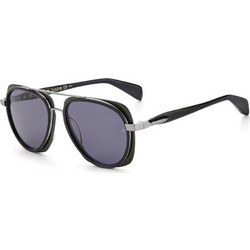 Rag & Bone RNB5035/G/S 7ZJIR Ανδρικά Γυαλιά Ηλίου Aviator Κοκάλινα Μαύρα με Μαύρο Φακό