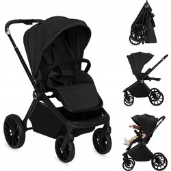 Lionelo Mika Plus Καρότσι Μωρού Black Onyx