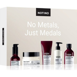 Notino No Metals, Just Medals Σετ Περιποίησης Μαλλιών Metal Detox Σαμπουάν 15ml + Vitamino Color Σαμπουάν 10ml + Conditioner 15ml + Μάσκα 15ml + Serum 2ml